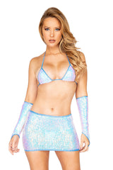 Sequin Mini Skirt