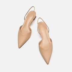 Black Baotou Sandals Woman Heels Pumps Silk Sexy Pointed Female Low Heels Shoes