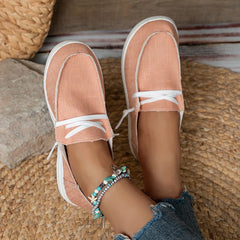 Vulcanized Sneakers Platform Solid Color Flat Shoes Casual Breathable Wedges Walking Sneakers