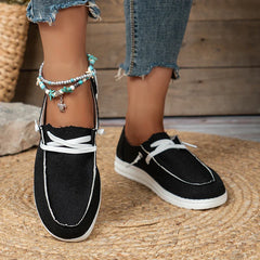 Vulcanized Sneakers Platform Solid Color Flat Shoes Casual Breathable Wedges Walking Sneakers