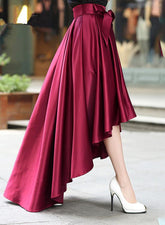 Beautiful Women High Low Skirt With Belt