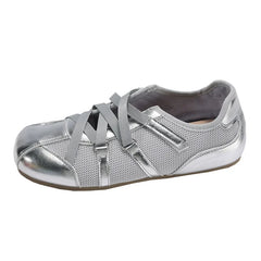 Trendy Best - Selling Silver Strappy Sneakers
