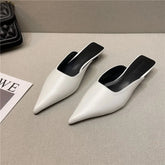 Casual Solid Color Heels String Bead Sandals Woman Pantofle Shale Female Beach Luxury Soft Flat Sabot Slippers