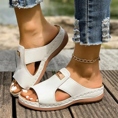 Sandals Ethnic Style Shoes Wedges Heels Casual Comfortable Gladiator Sandals Women
