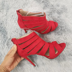 Sandals Show Sexy High Heels Platform Pumps Peep Toe Stilettos Casual White Red Party Wedding Shoes Plus Size 42