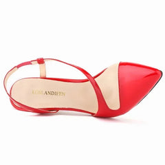 Sandals Style Pointed Toe Stilettos High Heels Large Size Party Wedding Shoes Female Sandals
