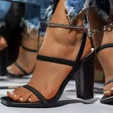 Sandals Pumps Woman Open Toe High Heels Shoes Female Narrow BThick Party Ytmtloy House Slippers