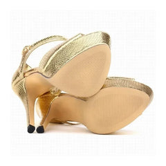 Sandals Stilettos Sexy Gold Silver Crocodile Pattern Open Toe Sandal 14cm Extremely High Heels Party Wedding Shoes