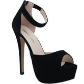 Sandals Zipper Strap Stripper Pole Dance Platform High Heels Peep Toe Stiletto Party Dress Wedding Shoes