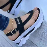 Shoes Plus Size Platform Wedge Sandals Closed Toe Casual Roman Sandals Correction Sandaleas De Mujer