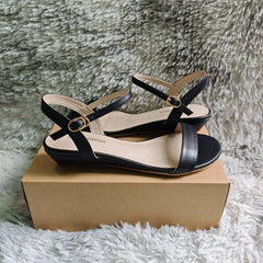 Wedge Sandals Low Heels Open Toe Comfort Strappy Dress Ankle Strap High Heeled Casual Walking Party Wedding Shoes