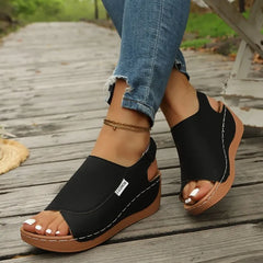 Wedge Sandals Sandals Open Toe Breathable Sandals Comfortable Buckle Woman Shoes Slides Women