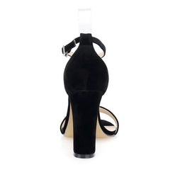 Sandals Pumps Comfortable Thick Heel Open Toe High Heels Sexy Ankle Buckle Sandal Dress Wedding Shoes