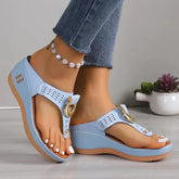 Slippers Rome Wedges Causal Platform Beach Slippers Female Plus Size 43 Comfortable Slides