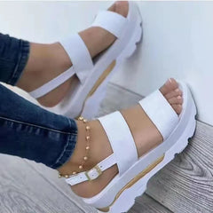 Wedges Sandals Woman Low Platform Shoes Sandals Heeled Shoes Female Footwear Wedges Shoes