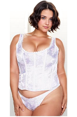 Plus Size Brocade Corset