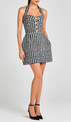 Kaethe Halter Sequin Mini Dress