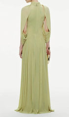 Jodell Elegant Pleated Maxi Dress