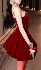 Jelissa Strappy Velvet & Sequin Bust Mini Dress