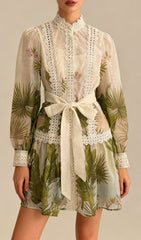 Justina Tropical Charm Mini Dress