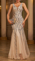 Jarrett V-Neck Sequin Maxi Dress
