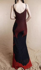 Elettra Bold Floral Maxi Slip Dress