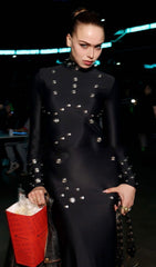 Ishana Black Embellished Maxi Dress