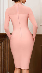 Annalee Daring Cutout Long Sleeve Bodycon Midi Dress