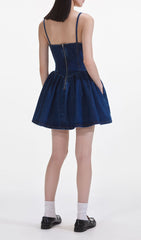 Chic Sweetheart Denim Mini Dress