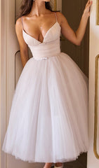 Diellza Elegant Tulle Midi Dress