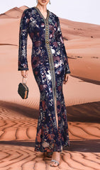 Cruella Floral Sequin Maxi Gown