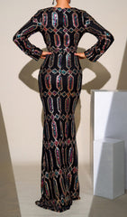 Clee Dazzling Sequin Maxi Dress