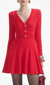 Hewitt Sweetheart Knit Mini Dress