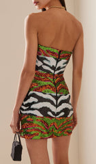 Dazzling Alora Strapless Sequin Mini Dress