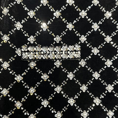 Ishmael Black Embellished Sleeveless Mini Dress