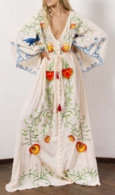 Gita Artisanal Embroidered Maxi Dress
