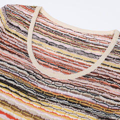 Julia Multi-Stripe Knit Maxi Dress
