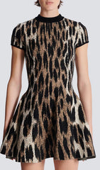 Ismerie Leopard Print Mini Dress for Women
