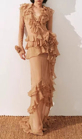 Himani Ruffle Maxi Dress