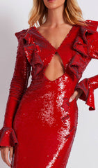 Scarlet Siren Sequin Maxi Dress
