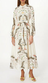 Fawzia Elegant Bohemian Floral Maxi Dress