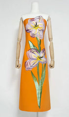 Radiant Bloom Strapless Maxi Dress