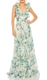 Helene Dreamy Floral Ruffle Maxi Dress