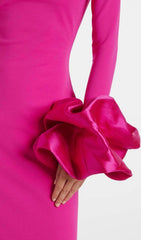 Ira Fuchsia Pink Statement Maxi Gown