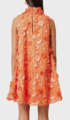 Doane Vibrant 3D Floral Sleeveless Mini Dress