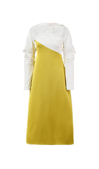 Bryna Chic Off-Shoulder Long Sleeve Midi Dress