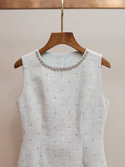 Hatsumi Sparkle Tweed Sleeveless Mini Dress