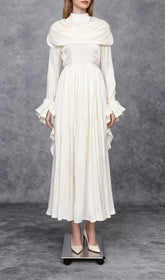 Iyla Ruched Draped Maxi Dress