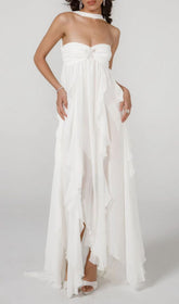 Frayne Ethereal White Layered Maxi Dress
