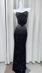 Janny Sparkle Strapless Maxi Dress